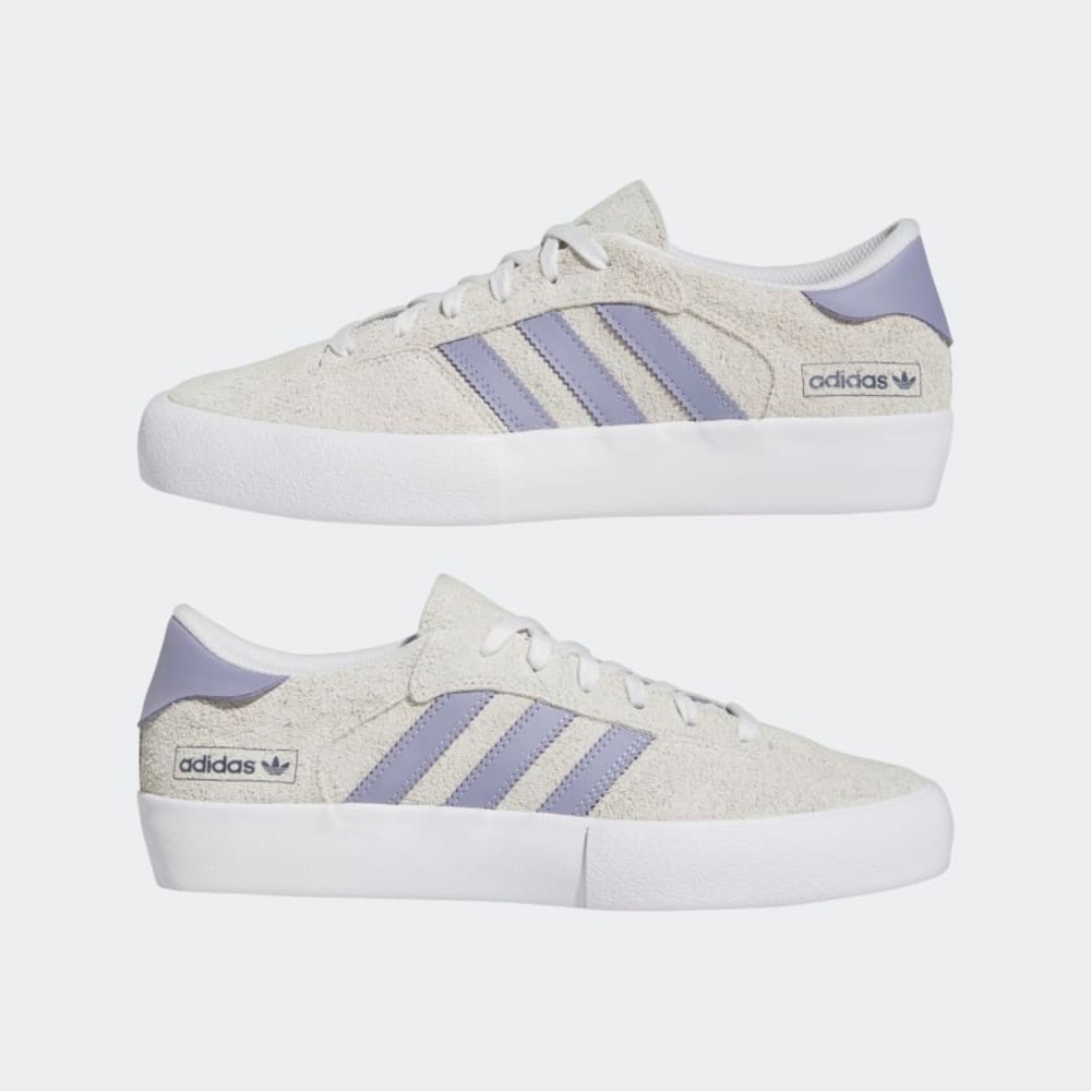 Adidas Matchbreak Super Silver Violet HQ6321 Suede Casual Skateboarding Sneakers